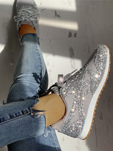 Lässige, atmungsaktive Glitzer-Sneaker